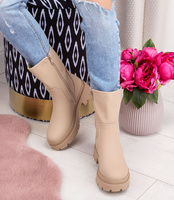 Botki damskie Lady Glory HQ267 Beżowe