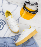 Buty sportowe damskie Abloom W-68 Biało-Żółte