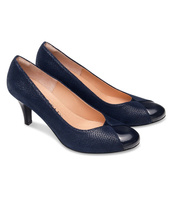 Czółenka damskie Krystad Fulvia Granatowe