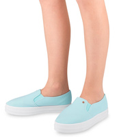 Tenisówki damskie Ideal Shoes X-2501 Niebieskie