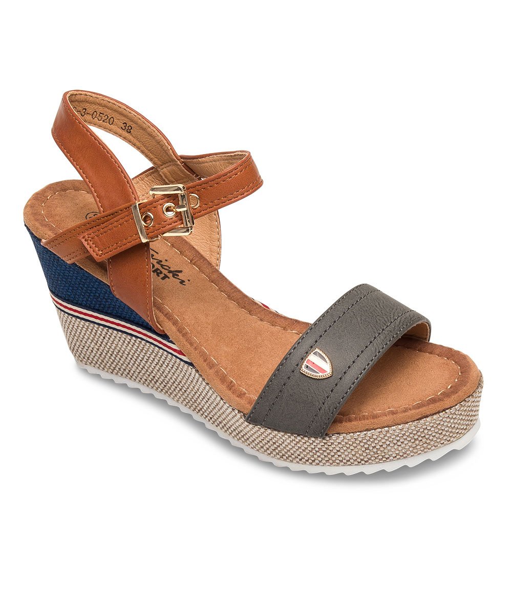 Sandałki damskie Skotnicki S-3-0520 Ciemnoszare