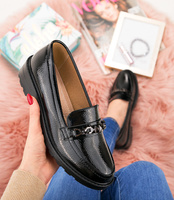 Mokasyny damskie Skotnicki P-3/Y06 Czarne