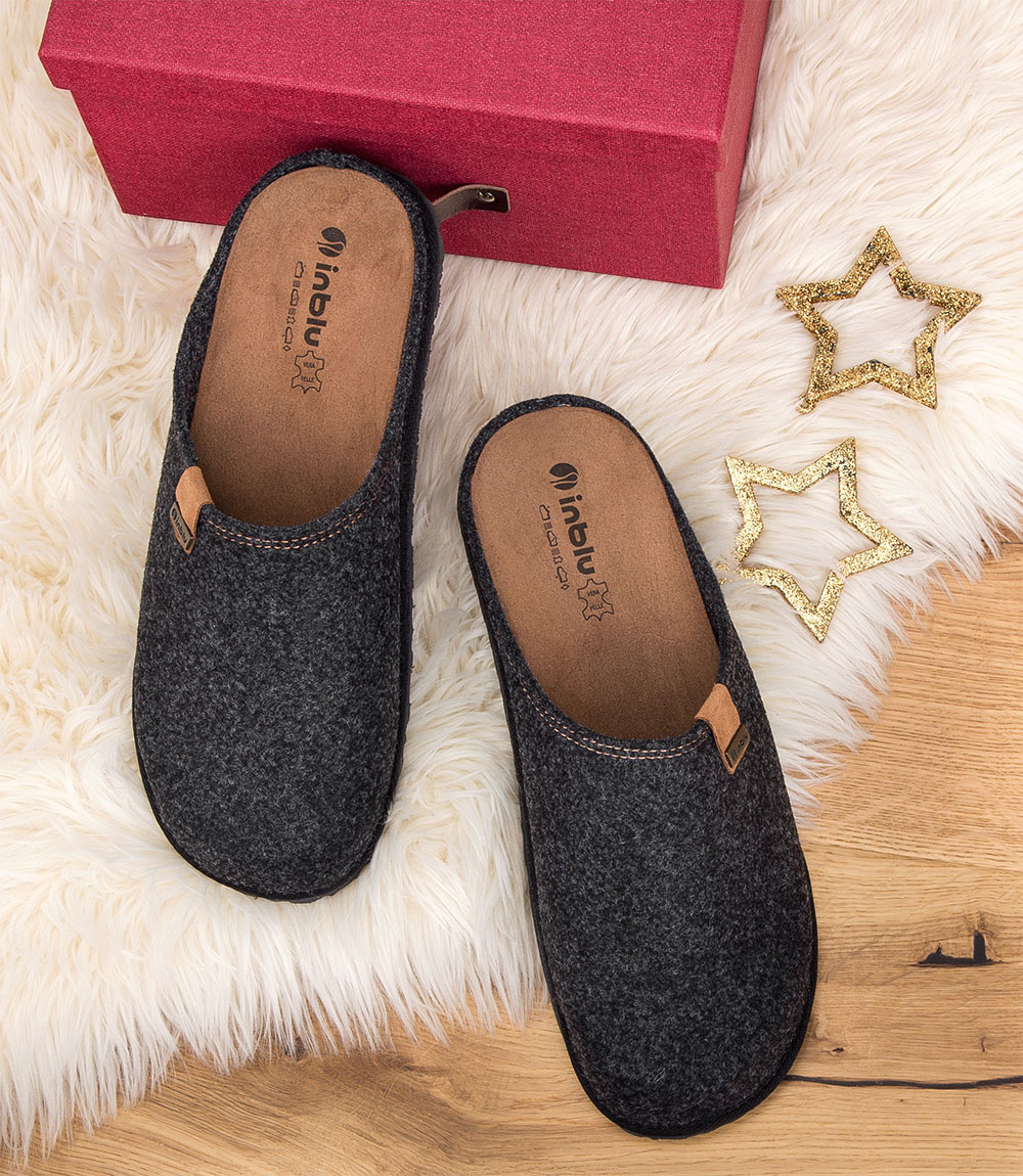 Kapcie męskie Inblu SI-01 Grafitowe