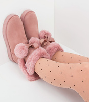 Śniegowce damskie Abloom BM-575 Różowe