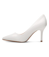 Czółenka damskie Laura Mode QL-266 Białe