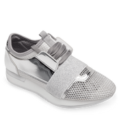 Buty sportowe damskie N/M KS-1117 Srebrne