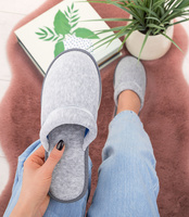Kapcie damskie Natural Style NS-020 Szare