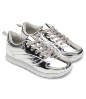 Buty sportowe Real Clothing A-3-754040 Srebrne