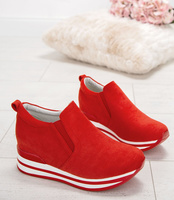 Botki damskie Bestelle HQ986 Czerwone