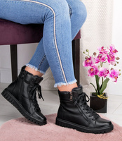 Botki damskie Nest B-3/A40 Czarne