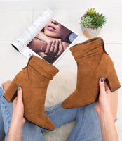 Botki damskie Bestelle 18052X-1 Brązowe