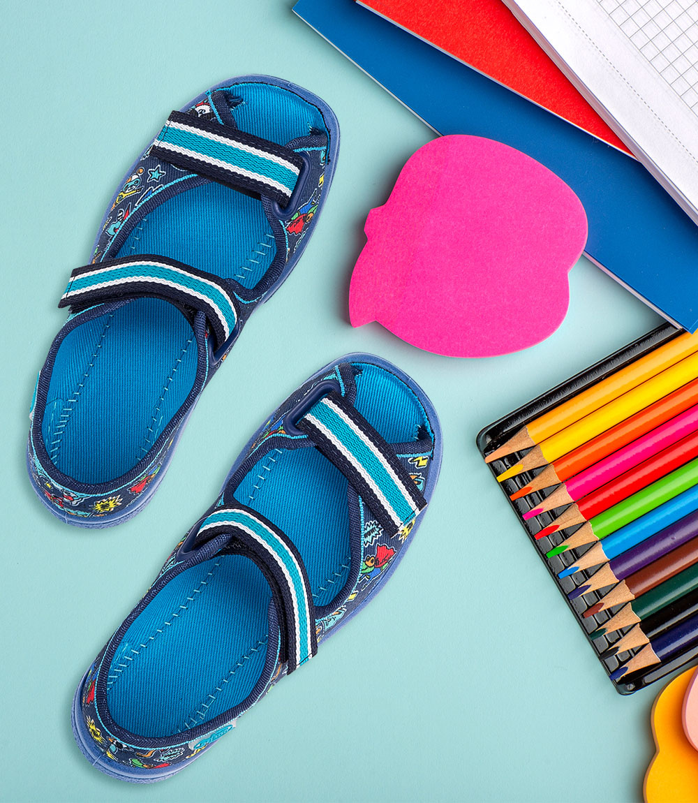 Sandałki dziecięce Befado 969X164 Niebieskie