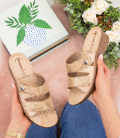 Klapki damskie Inblu 26-78 Piaskowe