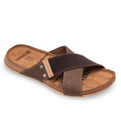 Klapki męskie Inblu GG-07 Brązowe