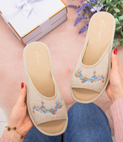 Kapcie damskie Natural Style NS-099 Beżowe