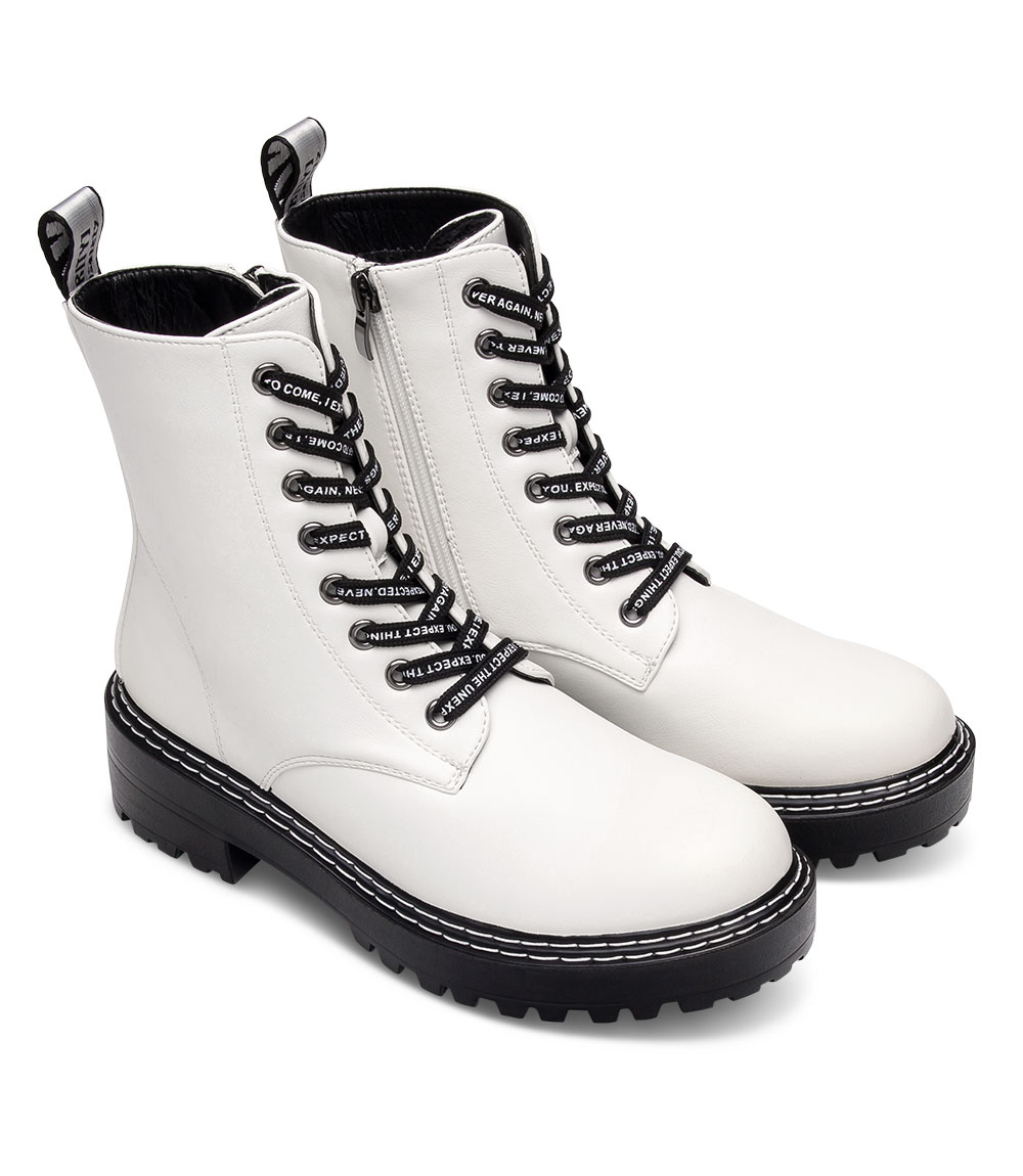 Botki damskie Skotnicki B-3/181 Białe