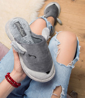 Kapcie damskie Natural Style NS-266 Szare