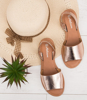 Sandałki damskie Abloom SY870 Szampańskie