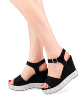 Sandały damskie Bestelle S1012-10SC-1 Czarne