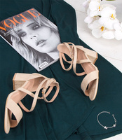 Sandałki damskie Laura Mode QL-69 Beżowe