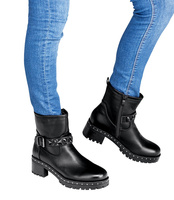 Botki damskie Abloom X9111 Czarne