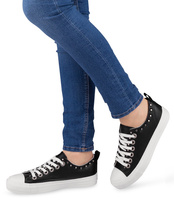 Trampki damskie Ideal Shoes SM-2738 Czarne