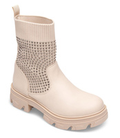 Botki damskie Sixth Sens JW133 Beżowe