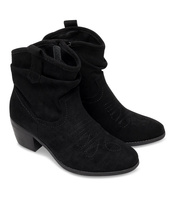 Wegańskie Kowbojki damskie Super Mode 9166 Czarne