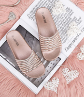 Klapki damskie Laura Mode LS-110 Szampańskie