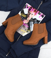 Botki damskie Abloom F156-2 Brązowe