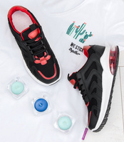 Buty sportowe N/M BM-588 Czarno-Czerwone