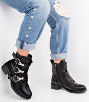 Botki damskie Bello Star B8882 Czarne