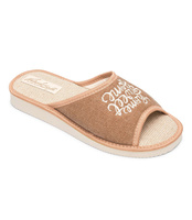Kapcie damskie Natural Style NS-019 Brązowe