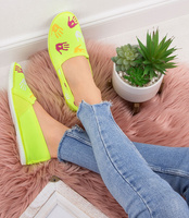 Tenisówki damskie Underline T-3-1605 Limonkowe