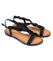 Sandałki damskie Laura Mode WL046 Czarne