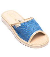 Kapcie damskie Natural Style NS-116 Niebieskie