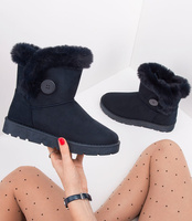 Śniegowce damskie Abloom BM-576 Granatowe