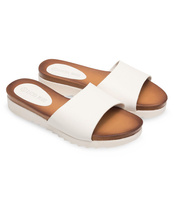 Klapki damskie Laura Mode H10 Białe