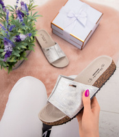 Klapki damskie Skotnicki KL-3-0509 Białe