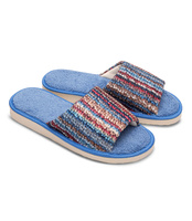 Kapcie damskie Natural Style NS-074 Niebieskie