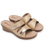 Klapki damskie Inblu 26-65 Platynowe