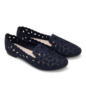 Balerinki damskie Skotnicki P-3-0568A Granatowe