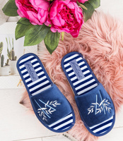 Kapcie damskie Natural Style NS-046 Niebieskie