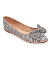 Balerinki damskie Ideal Shoes M-8805 Czarne