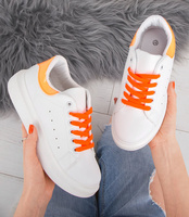 Buty sportowe damskie N/M A5 Biało-Pomarańczowe