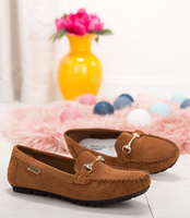 Mokasyny damskie Skotnicki P-3-0567 Brązowe