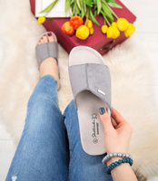 Klapki damskie Skotnicki KL-3-0509 Szare