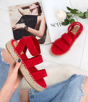 Sandałki damskie Coura 5905 Czerwone