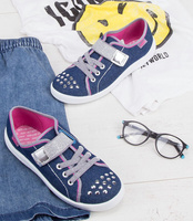 Trampki dziecięce Befado 251Y109 Jeansowe