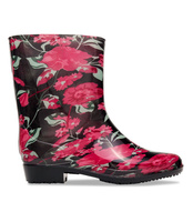 Kalosze damskie Lano ANX-01 Red 3 Flower